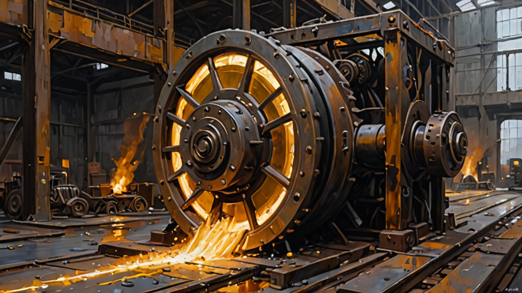 A polished gold gear fitting perfectly into a rusted, mismatched machine.
