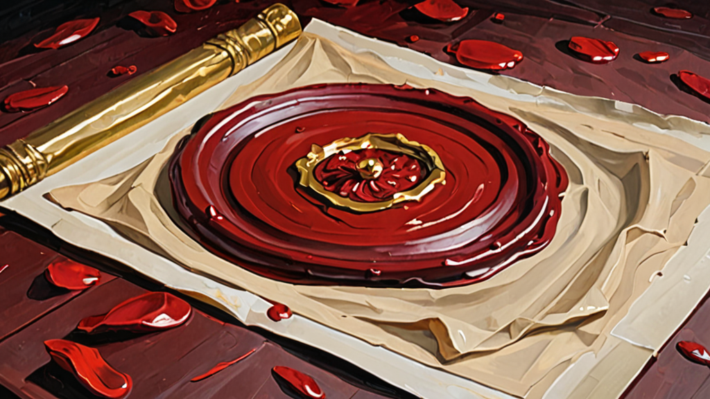 A wax seal on an envelope that is partially dissolving into digital pixels.