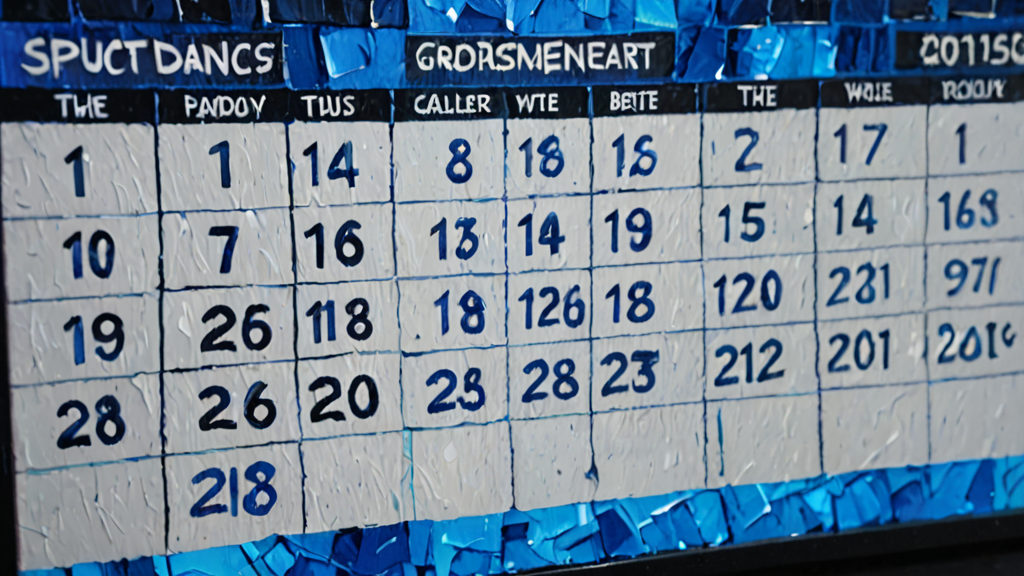 A digital calendar page with several dates being erased by a large industrial eraser.
