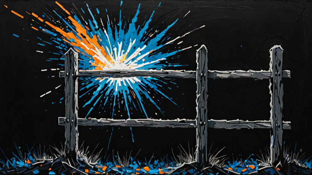 A single sheet of paper acting as a fragile fence against a digital storm.